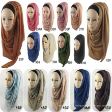 Espessura da moda mulheres cachecol muçulmano atacado bolha chiffon xale cachecol hijab